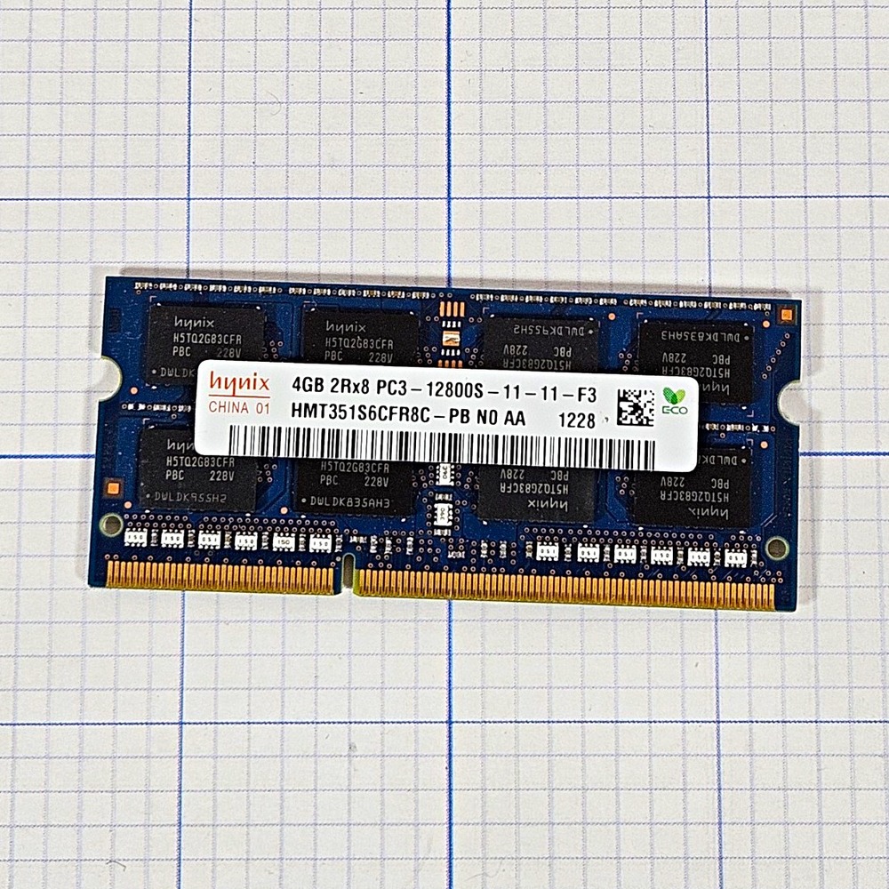 Hynix 4GB DDR3 PC3-12800S 1600MHz 204-Pin SO-DIMM Unbuffered RAM